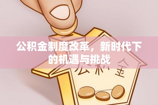 榆社公积金制度改革，新时代下的机遇与挑战